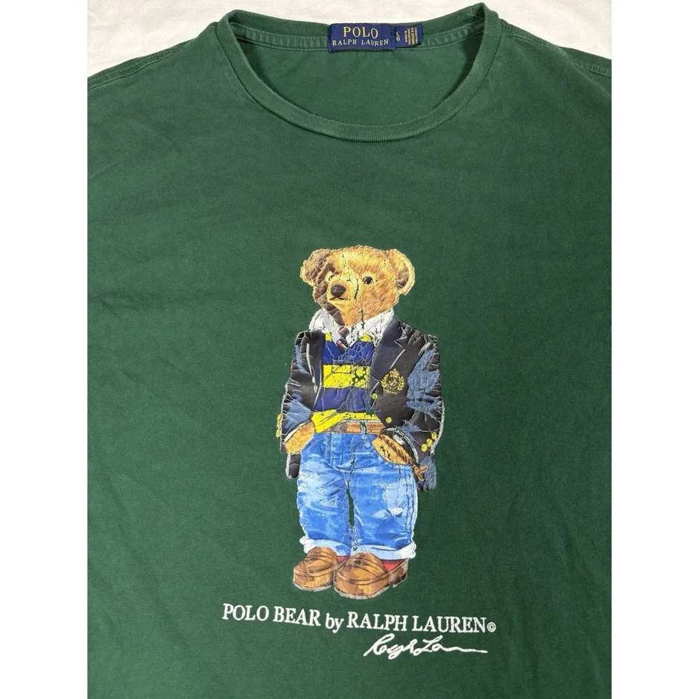 Polo Ralph Lauren Polo Bear Graphic Crewneck T-Shirt Forest Green Men's Size L